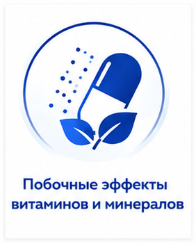 Побочные эффекты витаминов и минералов